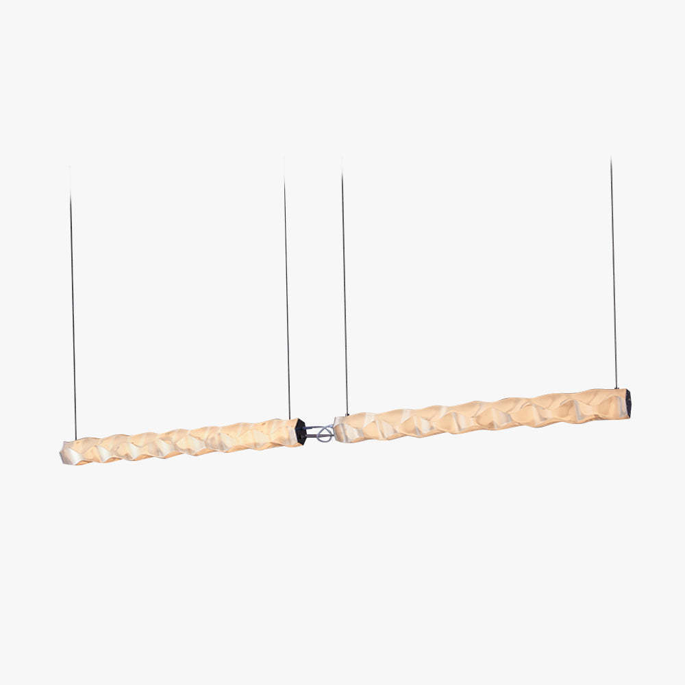 Nazifa Designer Pleated Modern Strip Pendant Light