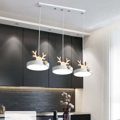Morandi Deer Pendant Light: Modern Kitchen Lighting