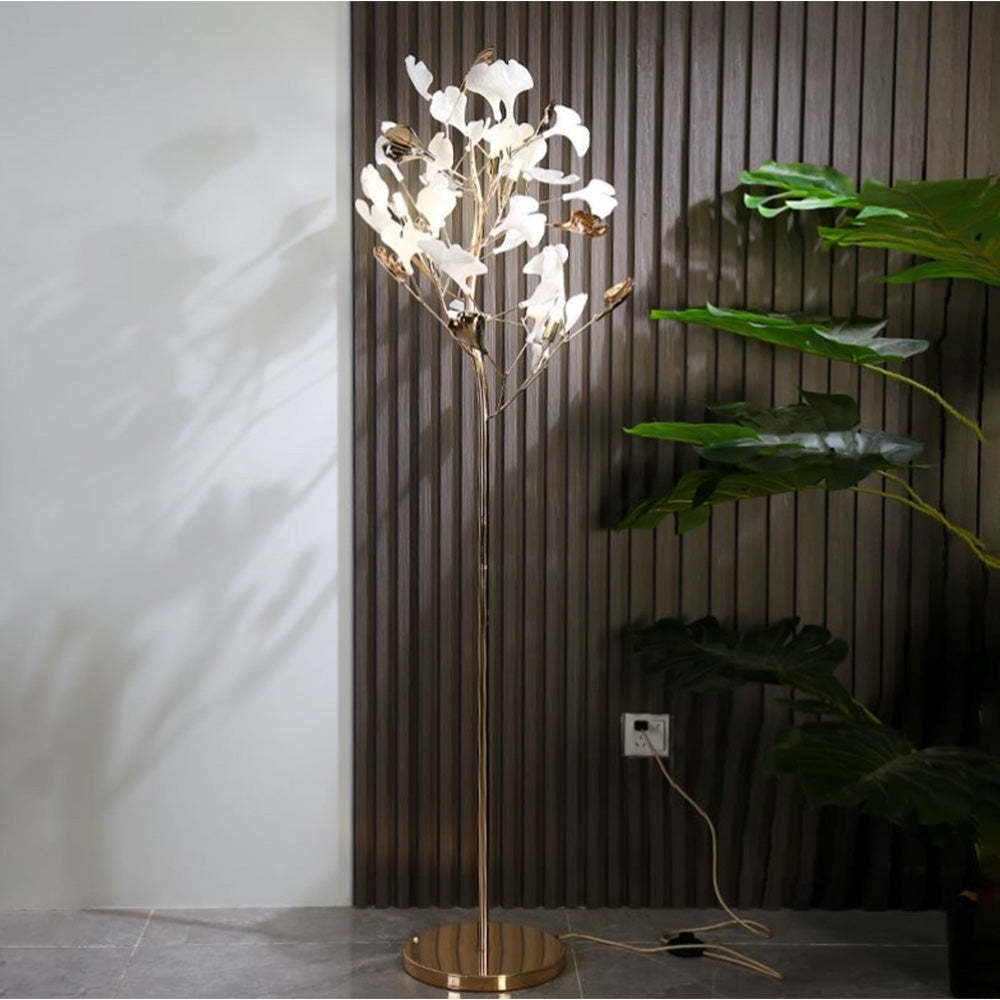 Olivia Floor Lamp Leaf Design - Modern Home Decor