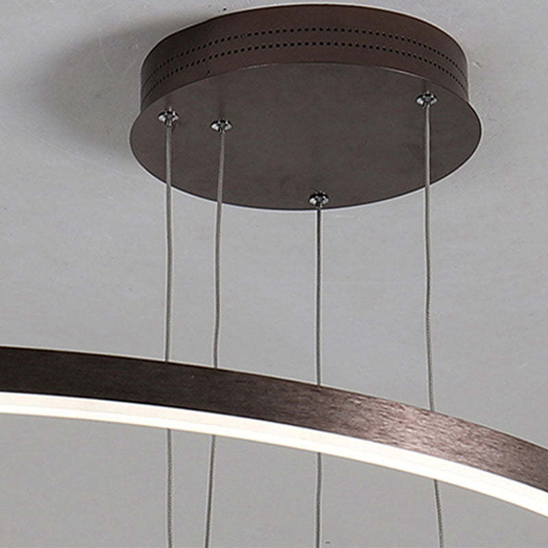 Arisha pendant light: modern brown circle mount Arisha Modern Pendant Light Tir-Circle Metal