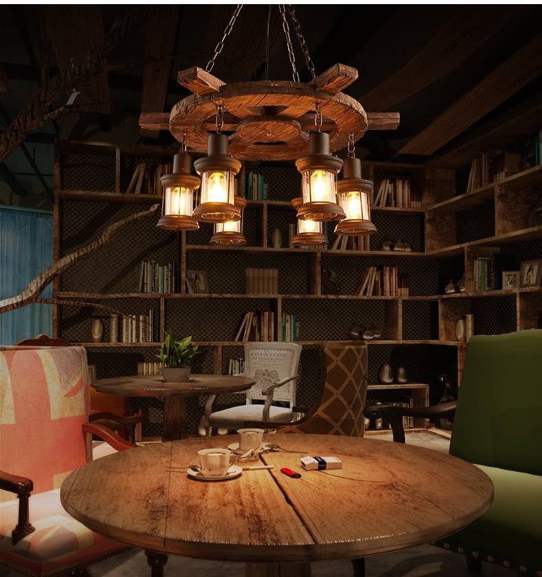 Rustic Austin Pendant Light over Dining Table