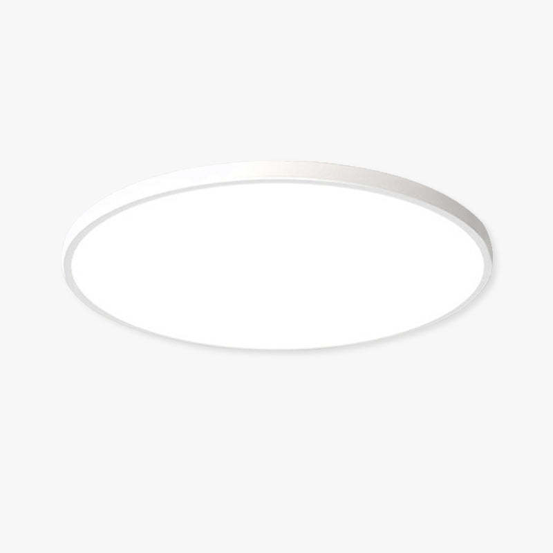 Quinn Round Bathroom LED Ceiling Light - White, circular design