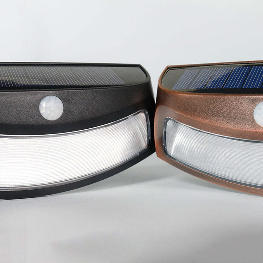 Black and copper Orr Modern deck step lights