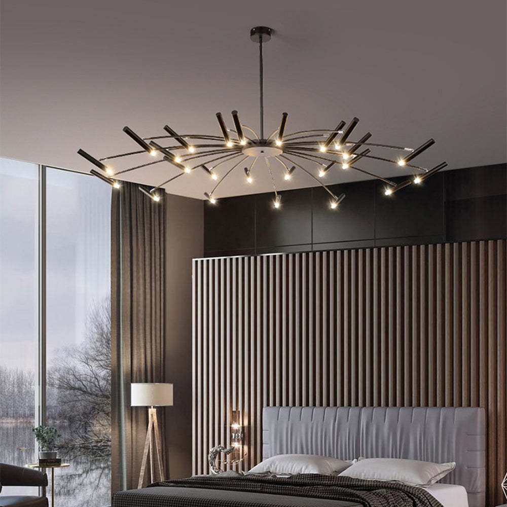 Evette Modern Chandelier in Bedroom