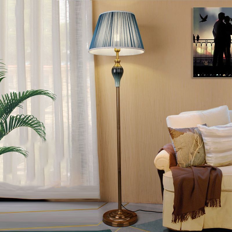 Blue Eryn Floor Lamp in Living Room - Las Sola