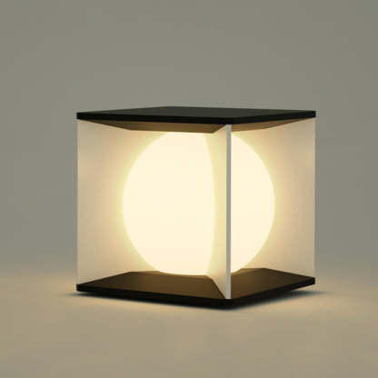 Elif Moon Outdoor Light. Modern pillar lamp.