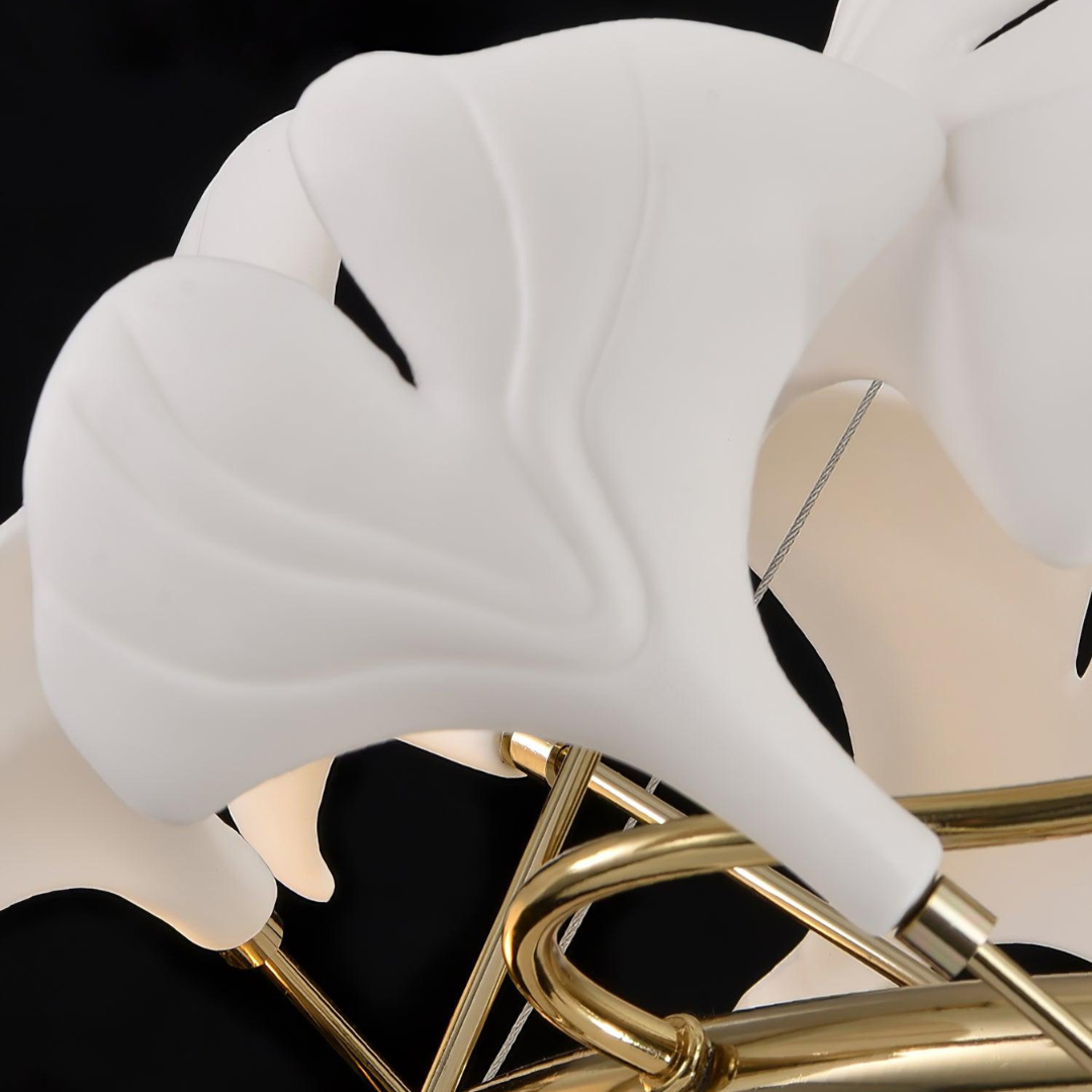 Olivia Chandelier ceramic detail