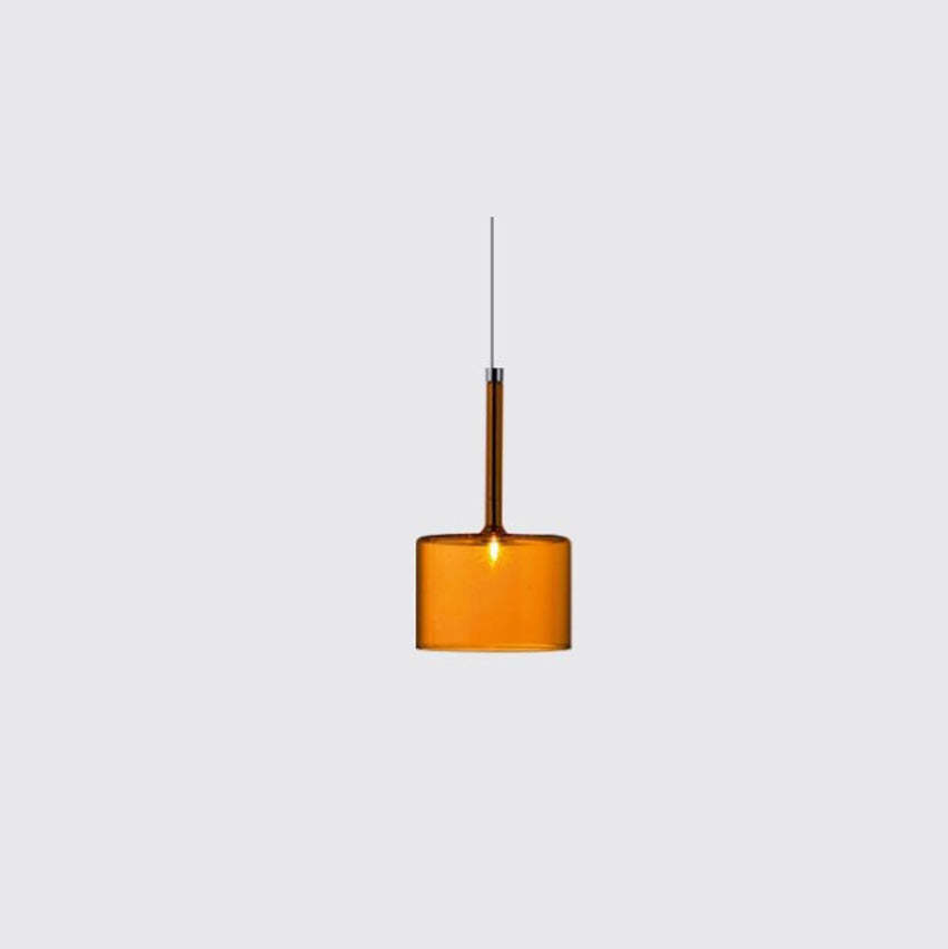 Orange glass pendant light, modern lighting