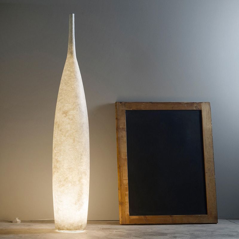 Byers Resin Bottle Floor Lamp, artistic lighting by Las Sola