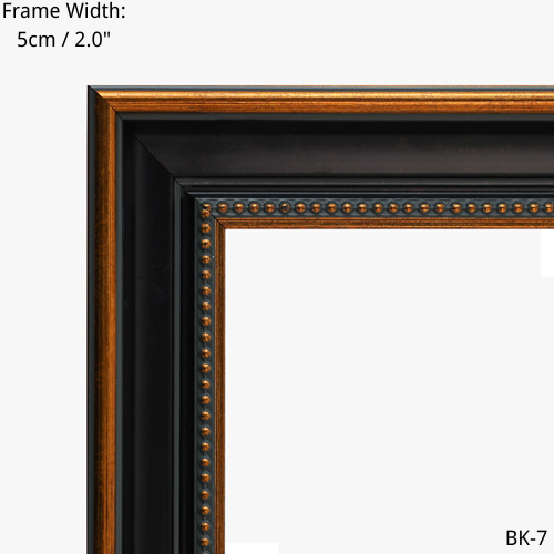 Gold and Black Picture Frame Detail - 5cm Width