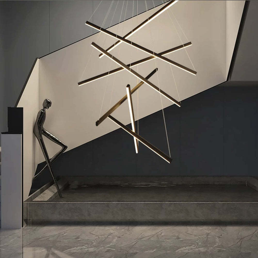 Edge Minimalist pendant light in a modern living room
