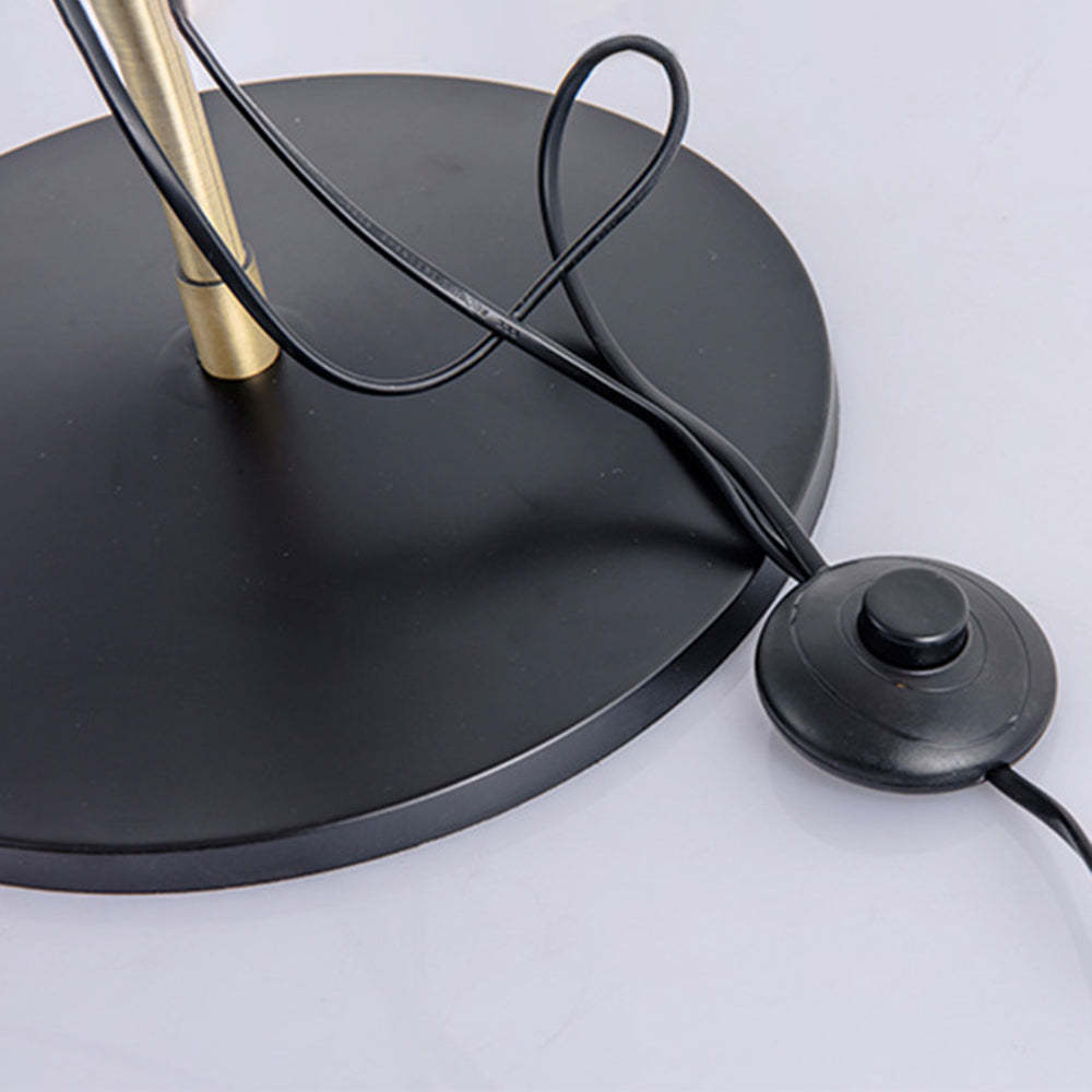 Carins floor lamp black base and foot switch