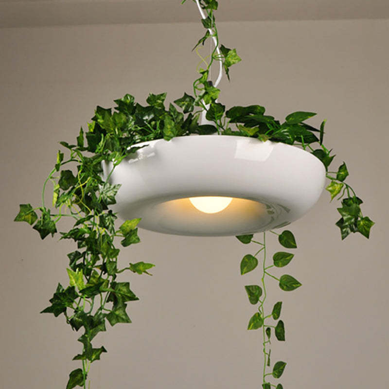 Nest Pendant Light with Greenery