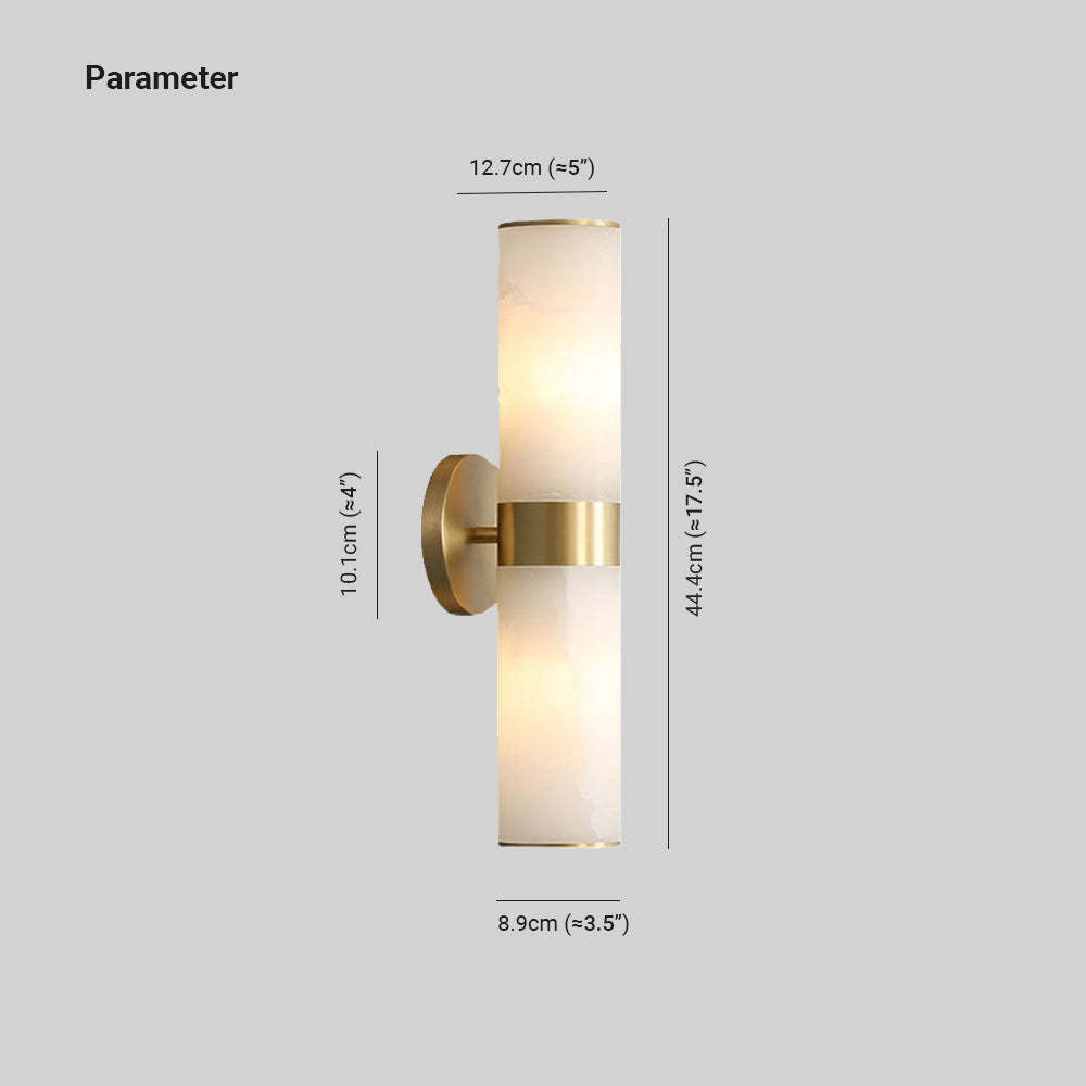 Chan wall lamp dimensions, brass and stone lighting fixture