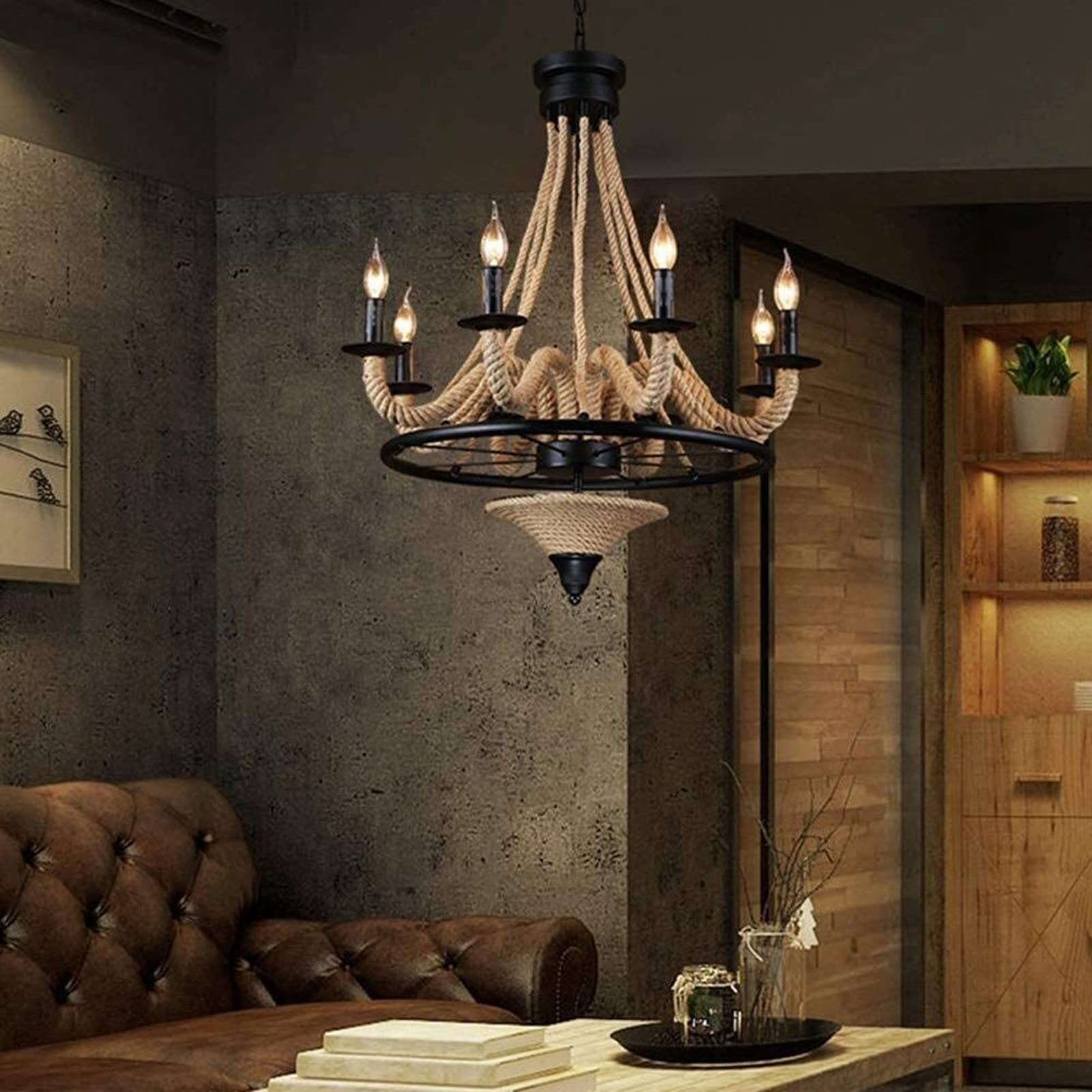 Epoch Antique LED Pendant Light in living room