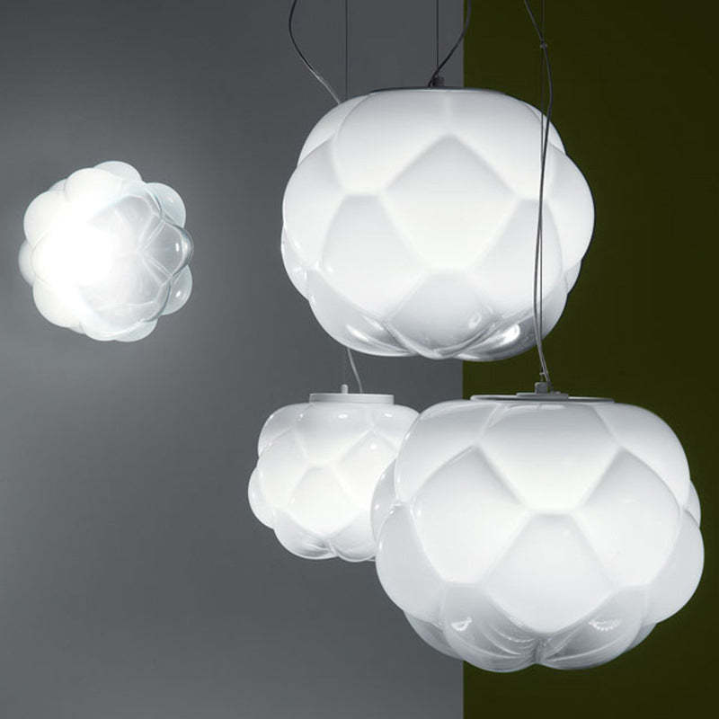 Modern cloud-shaped glass pendant lights, perfect for home decor