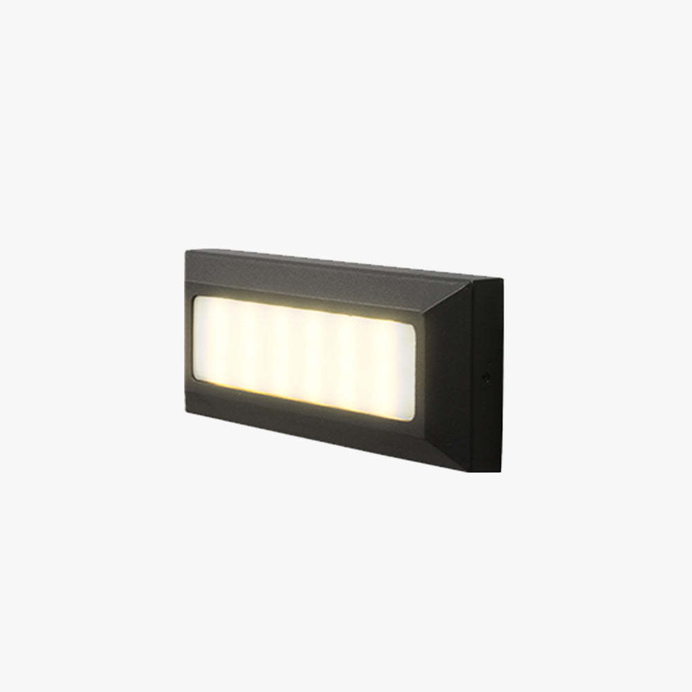 Orr Rectangular Outdoor Deck & Step Light in Black