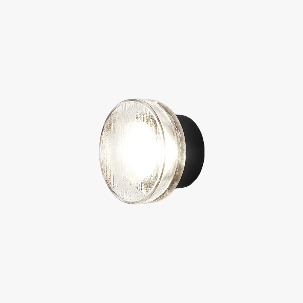 Valentina Modern Mini Outdoor Wall Lamp, transparent glass