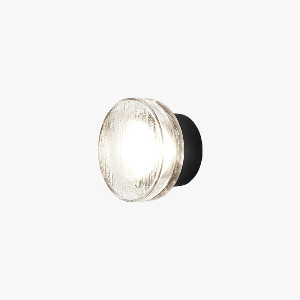 Valentina Modern Mini Outdoor Wall Lamp, transparent glass