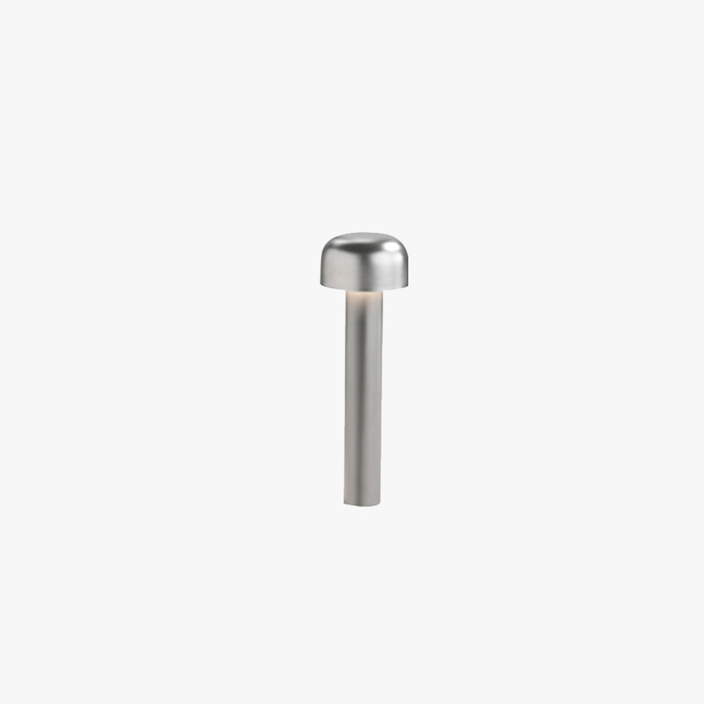Orr Modern Metal Mushroom Shaped Outdoor Path Light in Silver