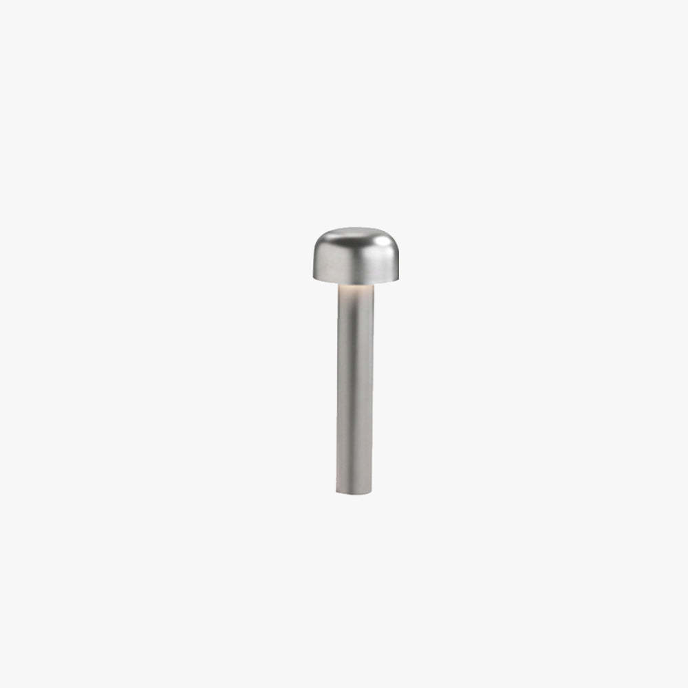 Orr Modern Metal Mushroom Shaped Outdoor Path Light in Silver