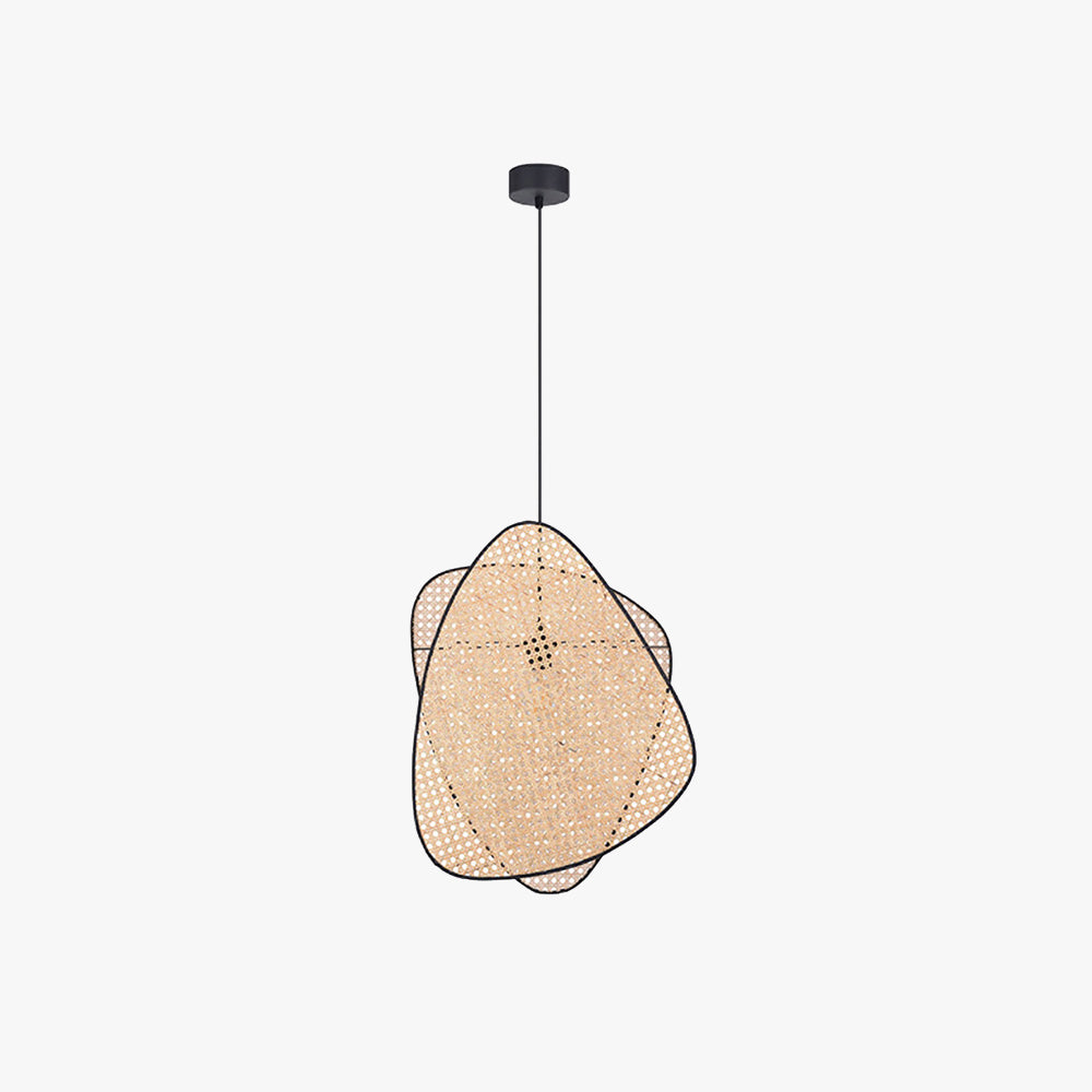 Ritta Wabi Sabi Rattan Pendant Light, Willow weave pendant light