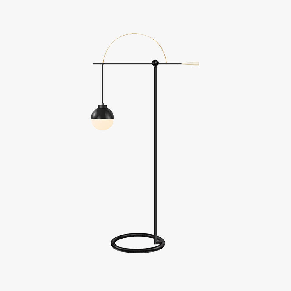 Valentina Modern Nordic Curved Bubble Metal Glass Floor lamp
