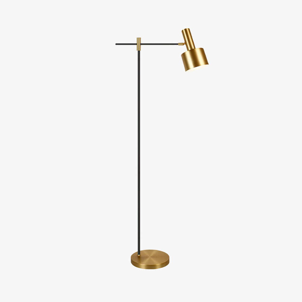 Freja Luxury Linear Metal Floor Lamp - Gold Finish
