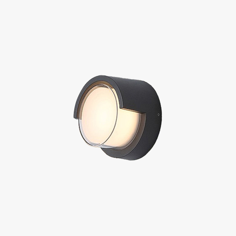 Orr Modern Round Outdoor Wall Lamp