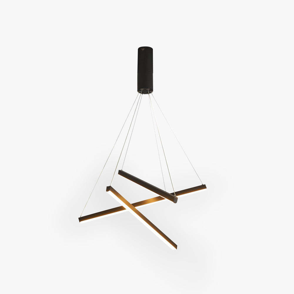 Edge Minimalist Linear Metal Pendant Light for Living Room