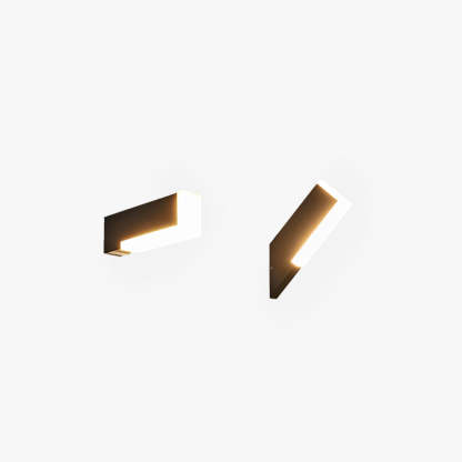Orr Modern Geometric Outdoor Wall Lamp - Black and White