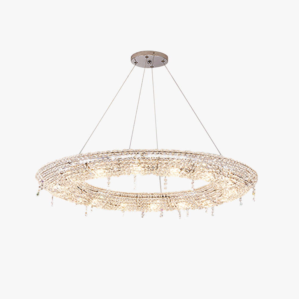 Kristy Luxury Round Crystal Pendant Light