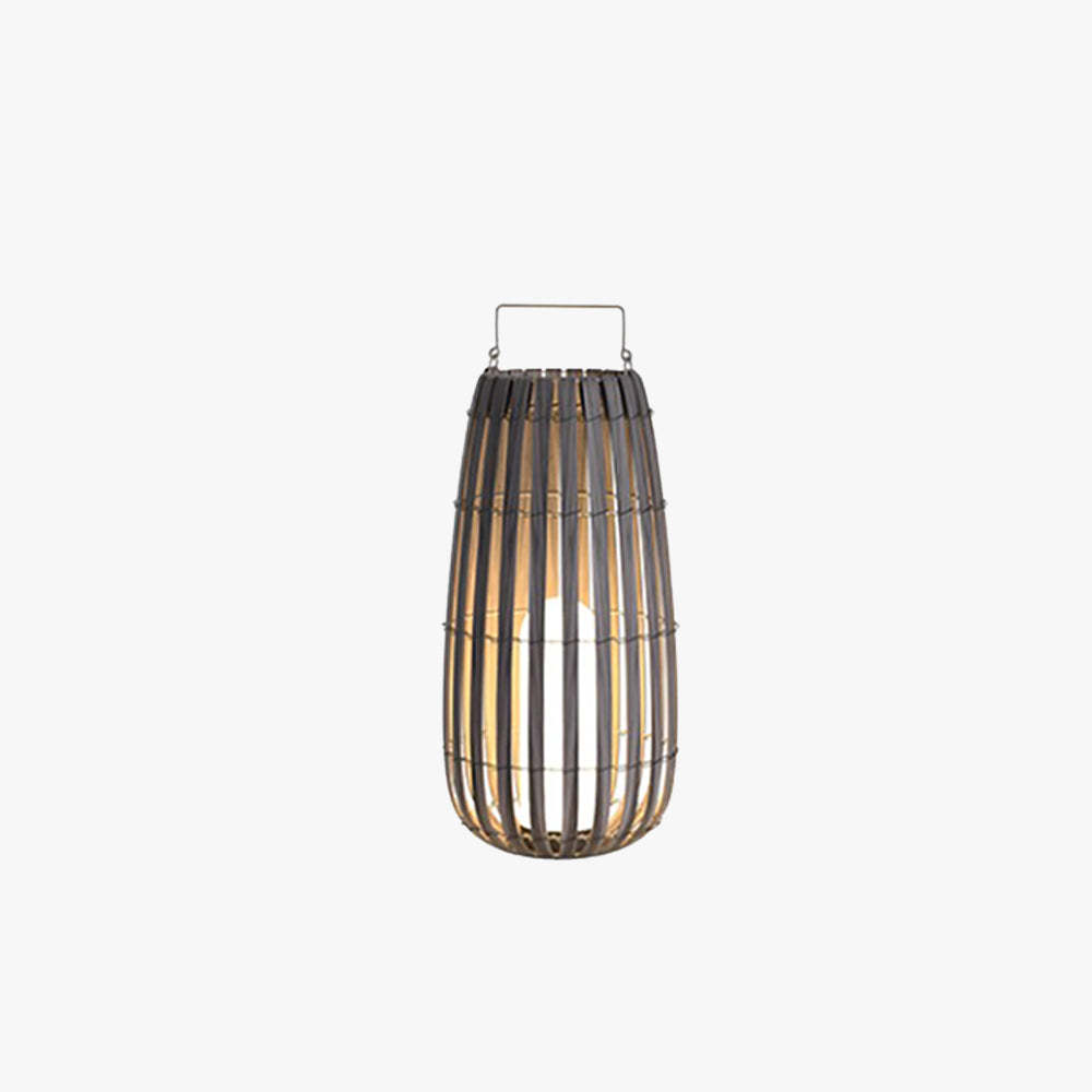 Orr Outdoor Floor Lamp Hardwired Solar Metal Cage