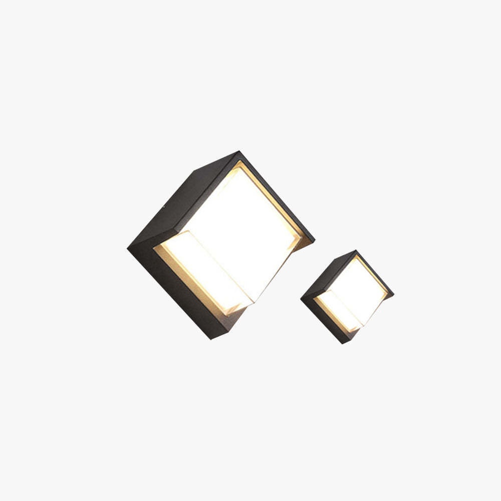 Orr Modern Square Metal Outdoor Wall Lamp