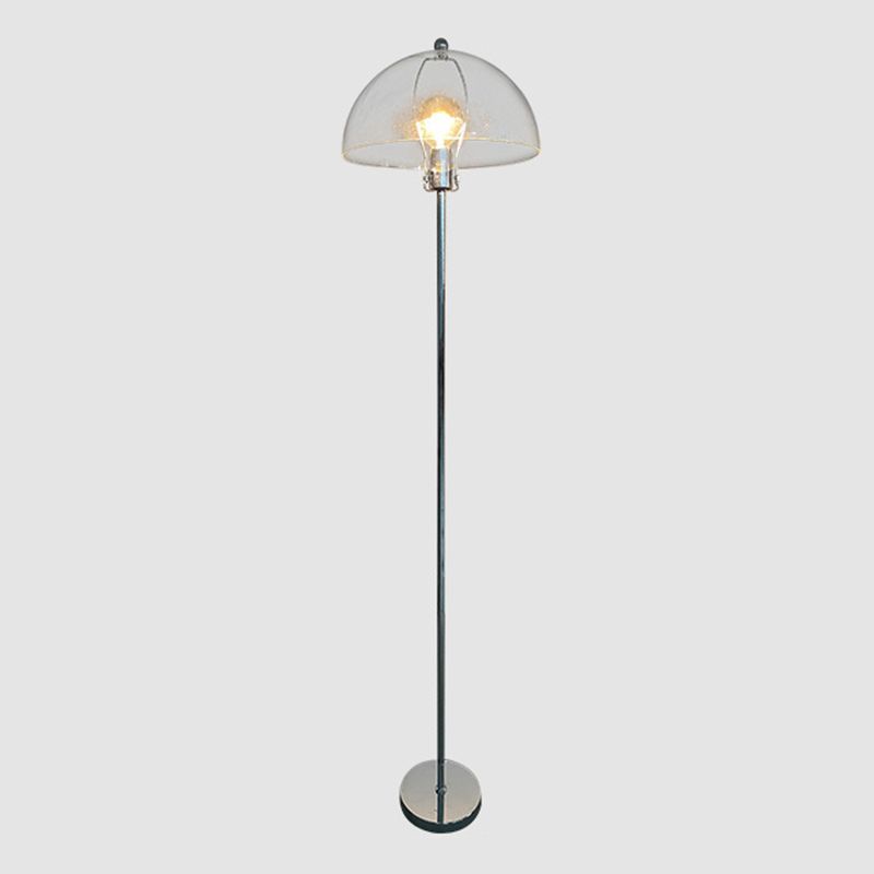 Levy Retro Floor Lamp, clear glass shade, indoor lighting