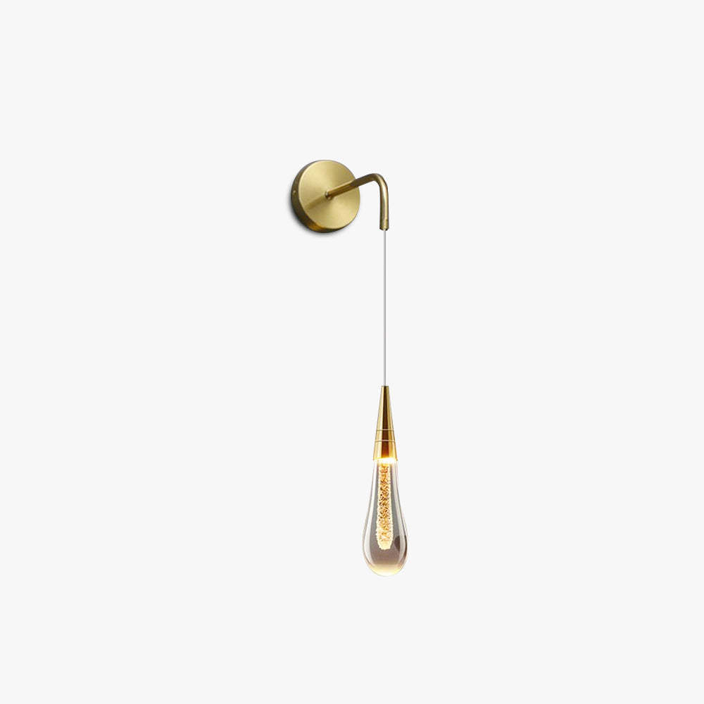Marilyn Modern Water Drop Wall Lamp | Crystal Wall Light