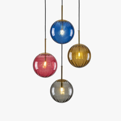 Hailie Modern Pendant Light Bubble Gradient Glass