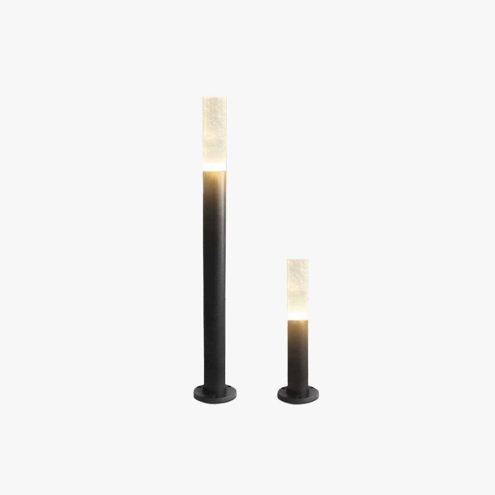 Pena Metal Cylindrical Outdoor Path Light, warm lighting in garden
