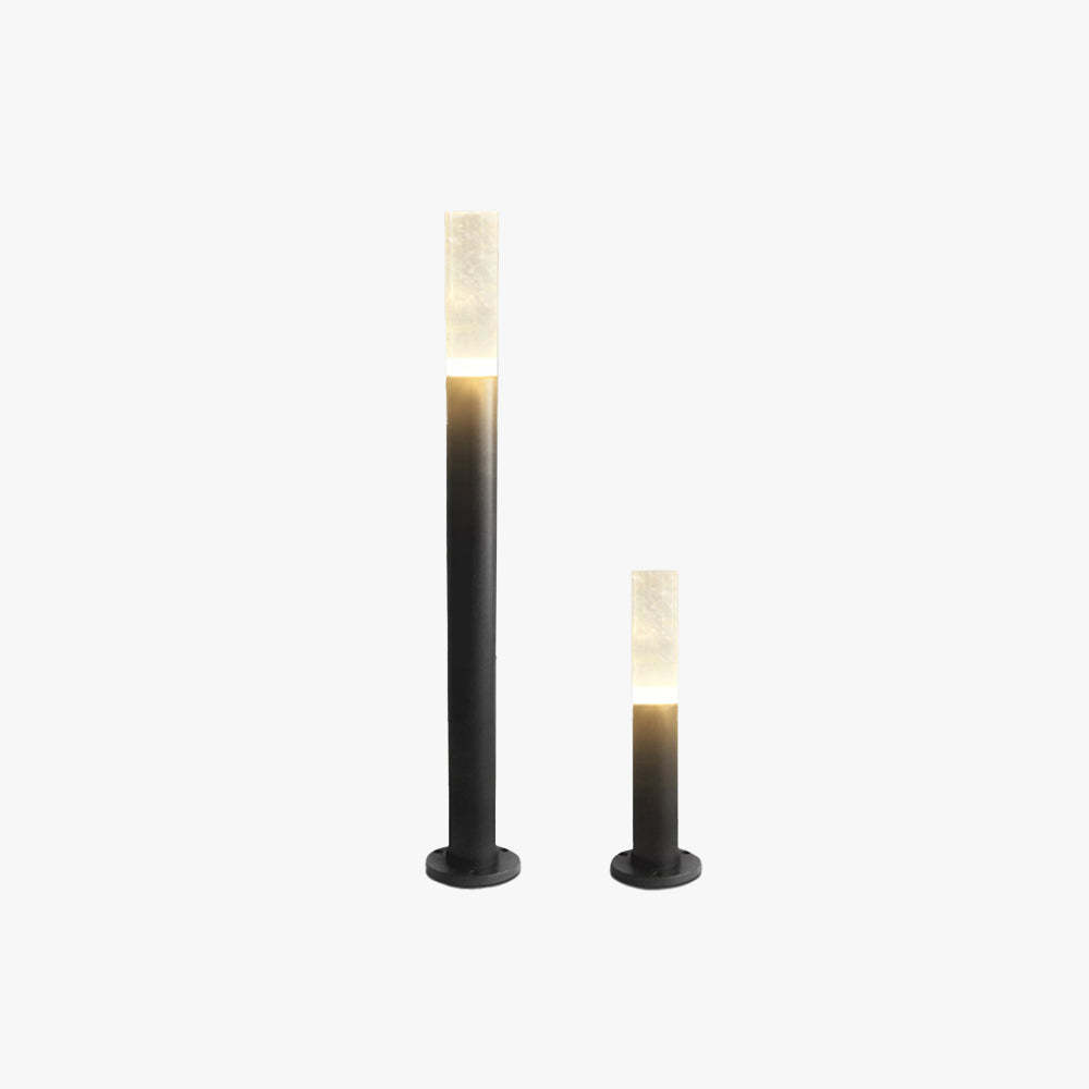 Pena Metal Cylindrical Outdoor Path Light, warm lighting in garden