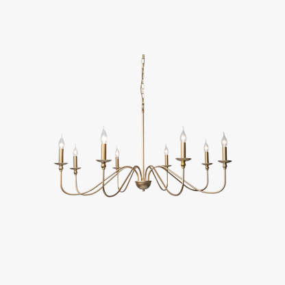 Silva Retro Vintage Candle Metal Chandelier