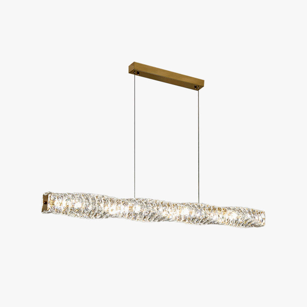 Kristy Crystal Sliver and Pendant Light Stainless Steel
