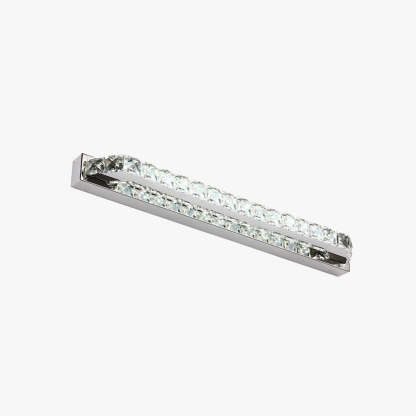 Kristy Luxury Linear Crystal Mirror Front Vanity Wall Lamp