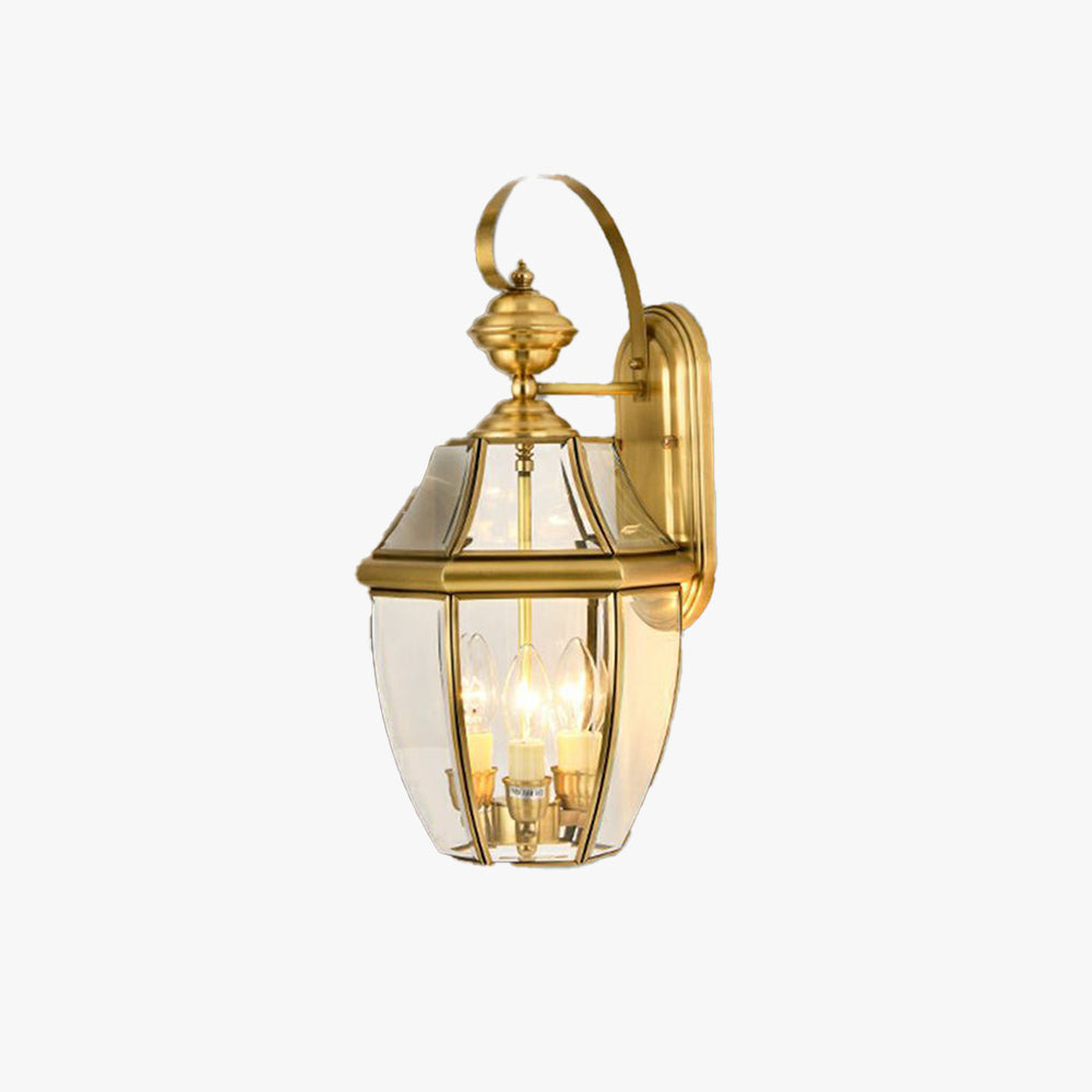Alessio Vintage Lantern Metal Outdoor Wall Lamp