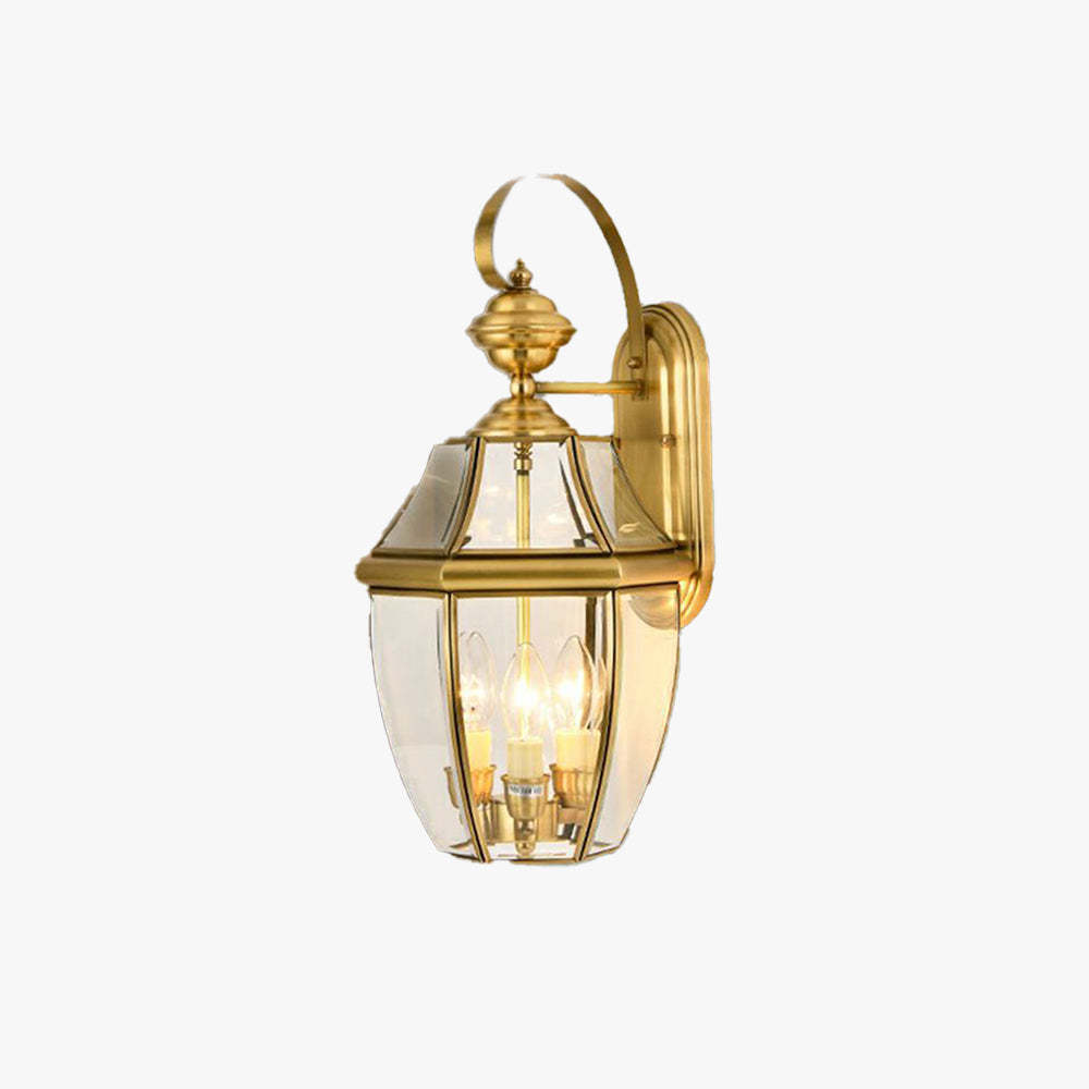 Alessio Vintage Lantern Metal Outdoor Wall Lamp