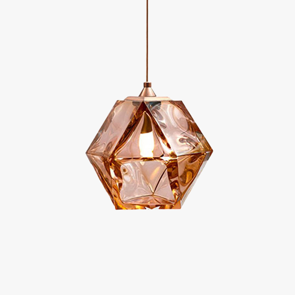 Hailie Modern Glass Multi Polygonal Pendant Light