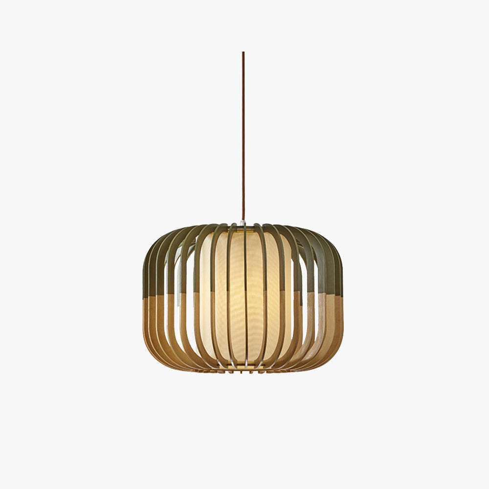 Ozawa Wood/Fabric Pendant Light