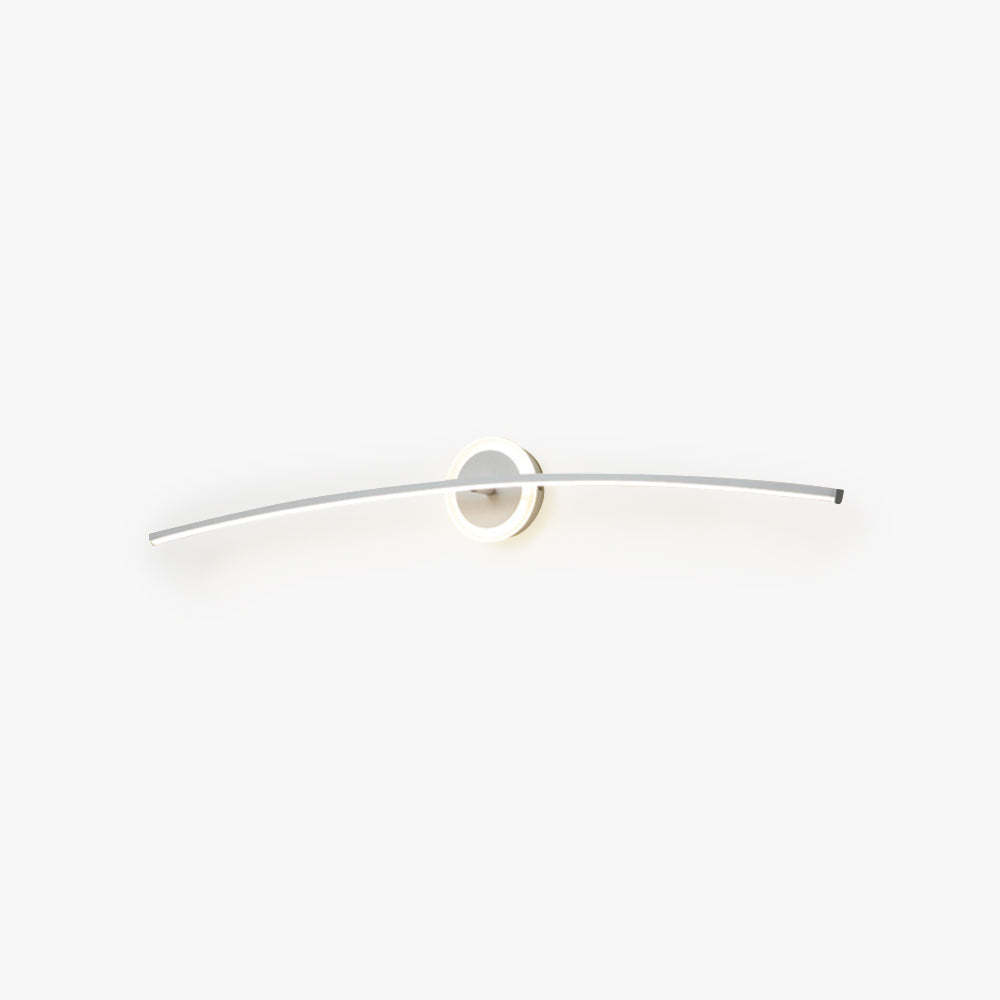 Modern linear metal wall lamp for bathrooms