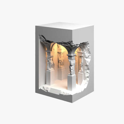 Félicie Art Deco LED Wall Lamp - Plaster Sculpture