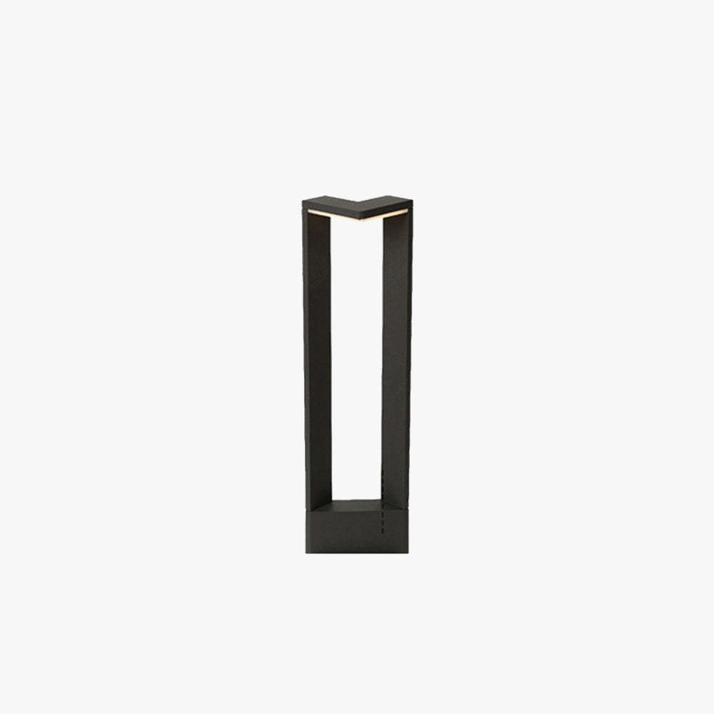 Orr Minimalist Metal Right-angle Shaped Outdoor Path Light