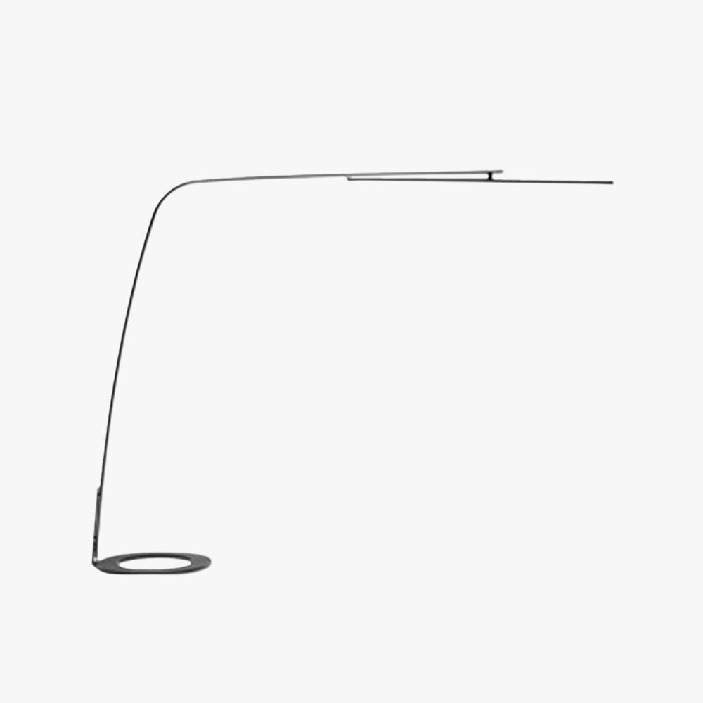 Edge minimalist floor lamp, black metal